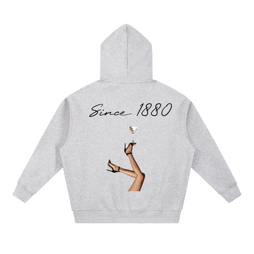 Clarity Dirty Martini Oversized Boxy Fit Fleece Hoodie