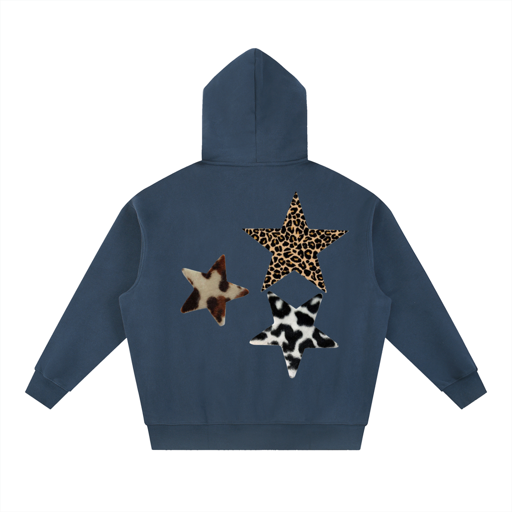 Clarity star Oversized Boxy Fit Fleece Hoodie