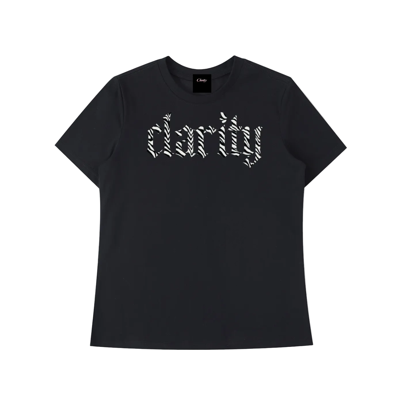 Womens Clarity Zebra Print NY T-Shirt