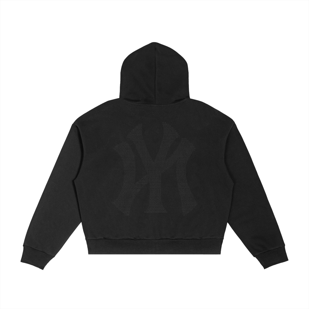 Clarity NY Plaid Boxy Zip Hoodie