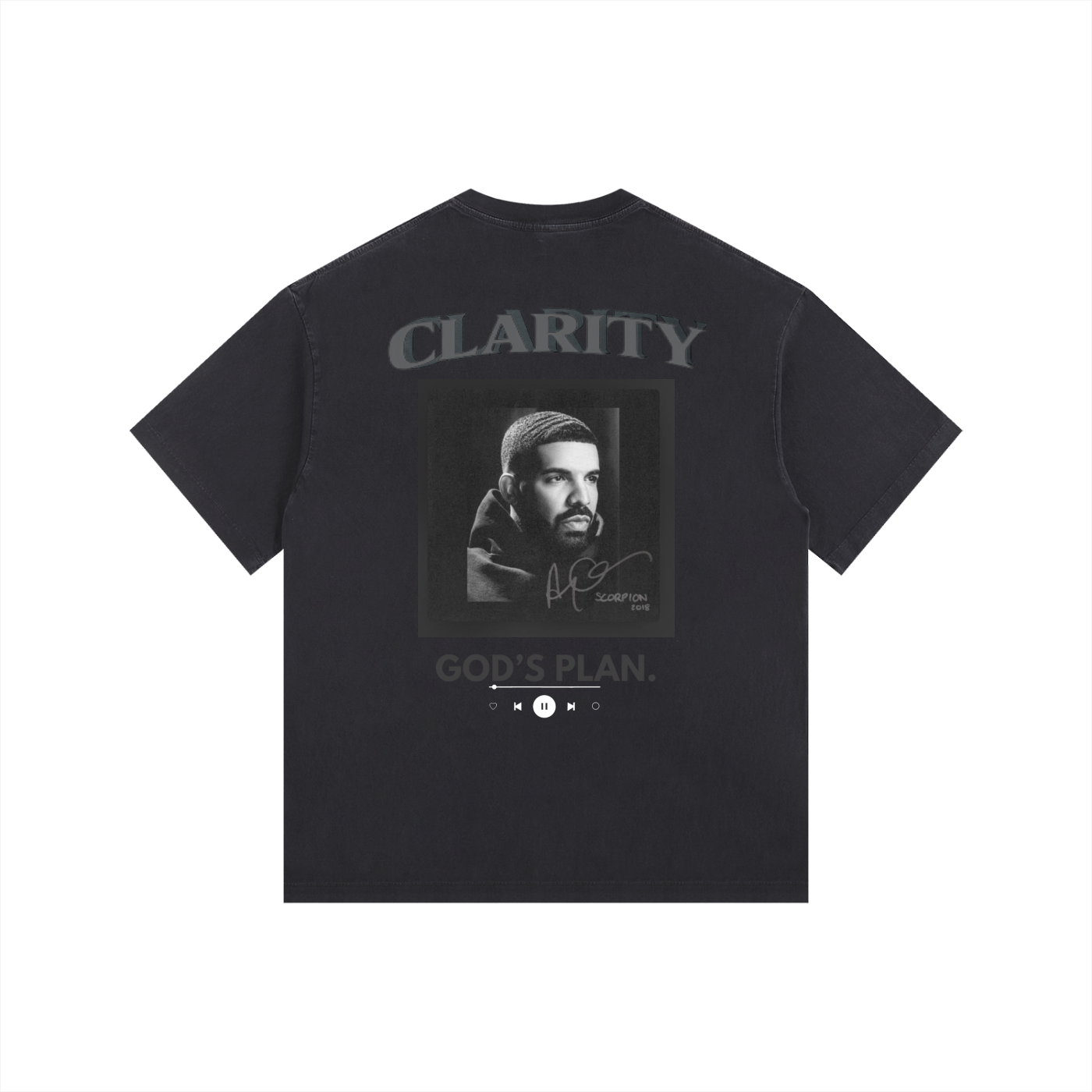 Mens Clarity Gods plan Oversized Cotton T-Shirt