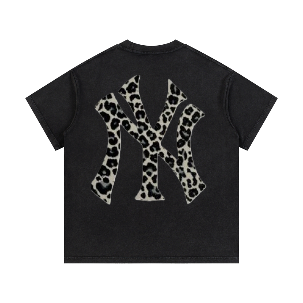 Mens Clarity cheetah print NY T-shirt