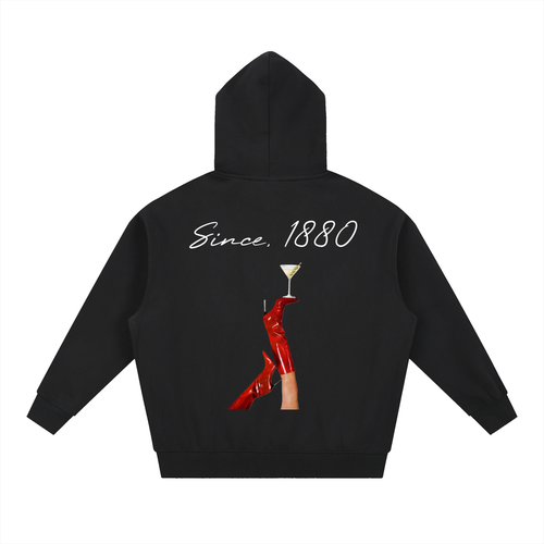 Clarity Martini Oversized Boxy Fit Fleece Hoodie
