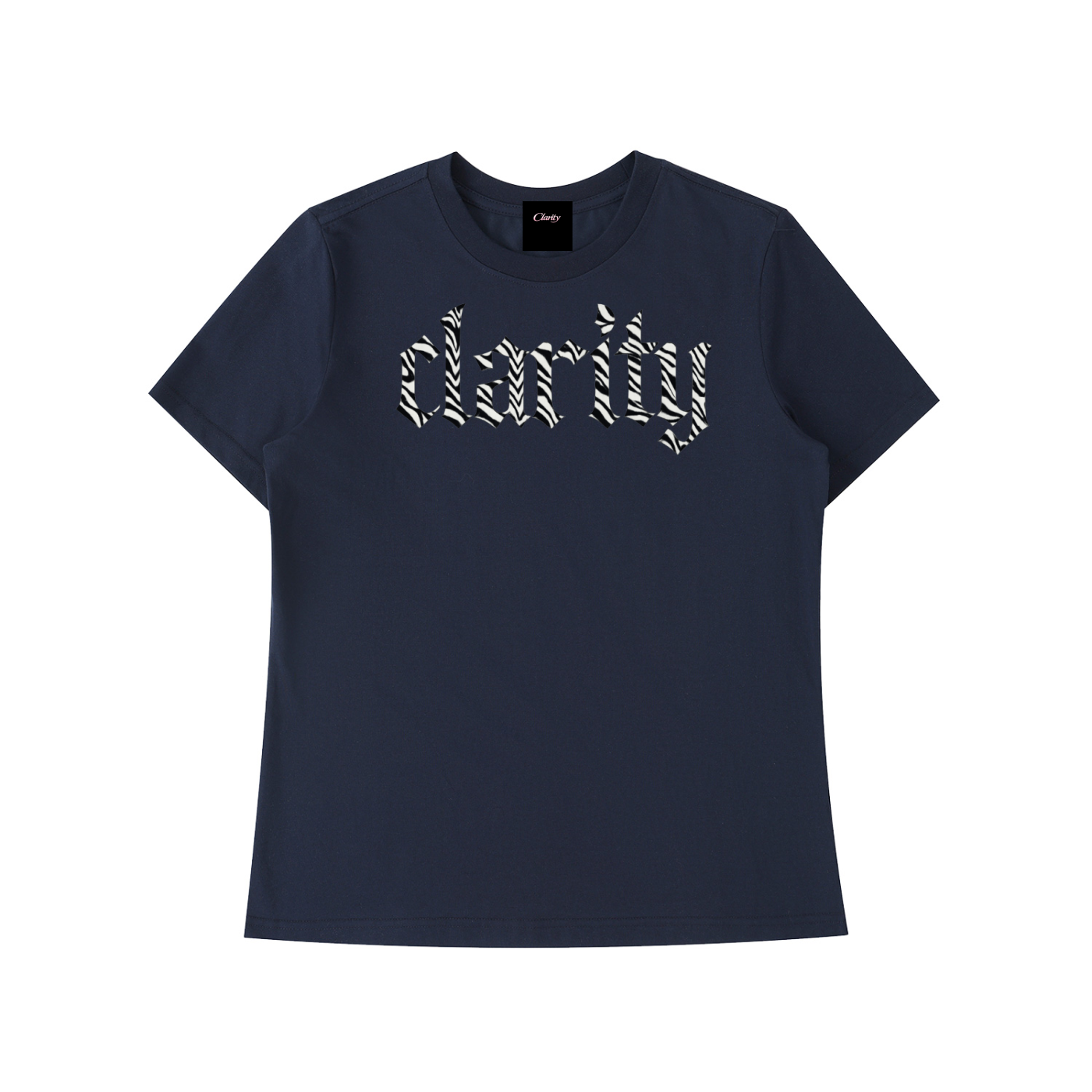 Womens Clarity Zebra Print NY T-Shirt