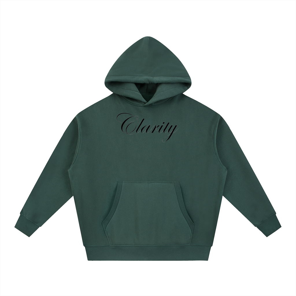 Clarity Espresso Martini Oversized Boxy Fit Fleece Hoodie