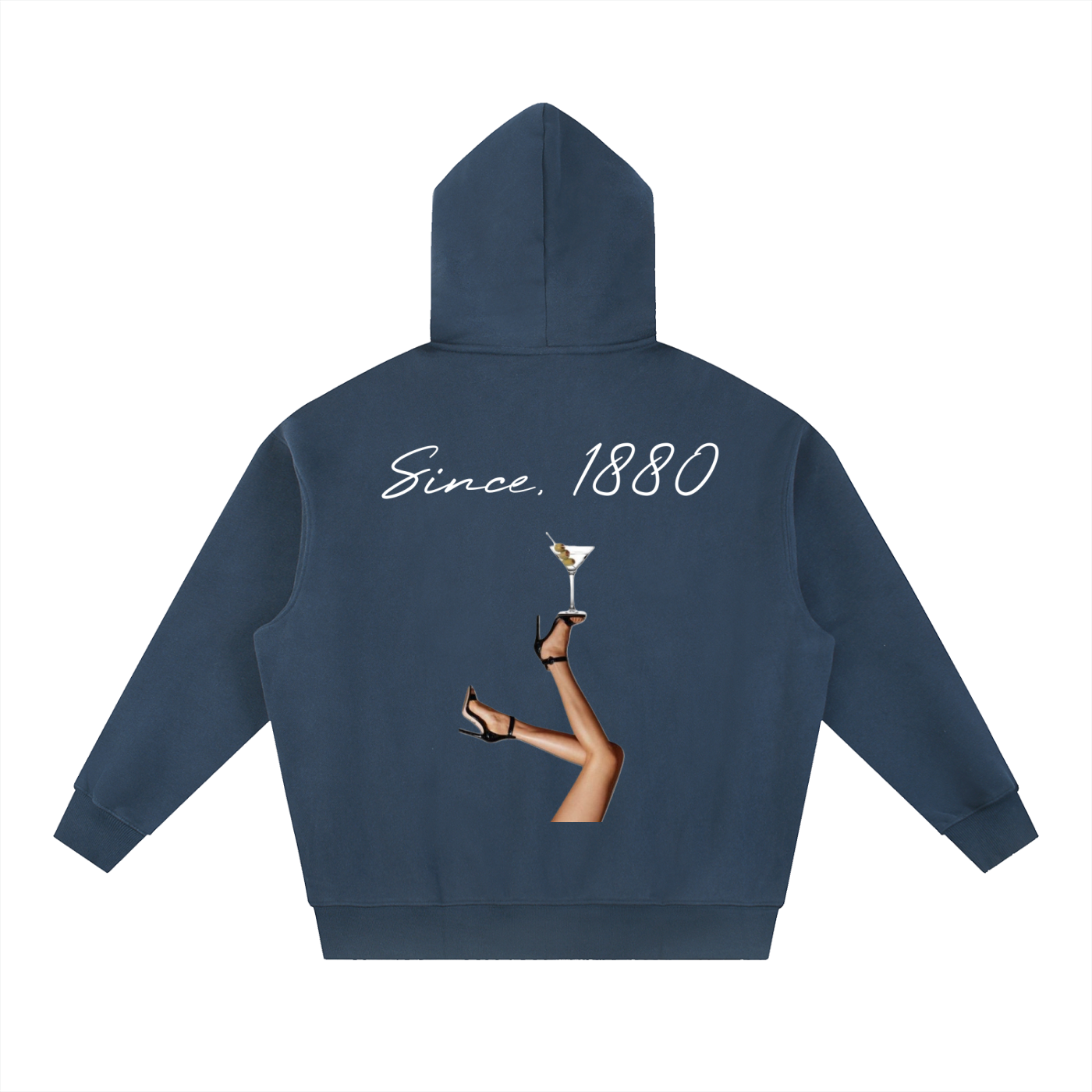 Clarity Dirty Martini Oversized Boxy Fit Fleece Hoodie