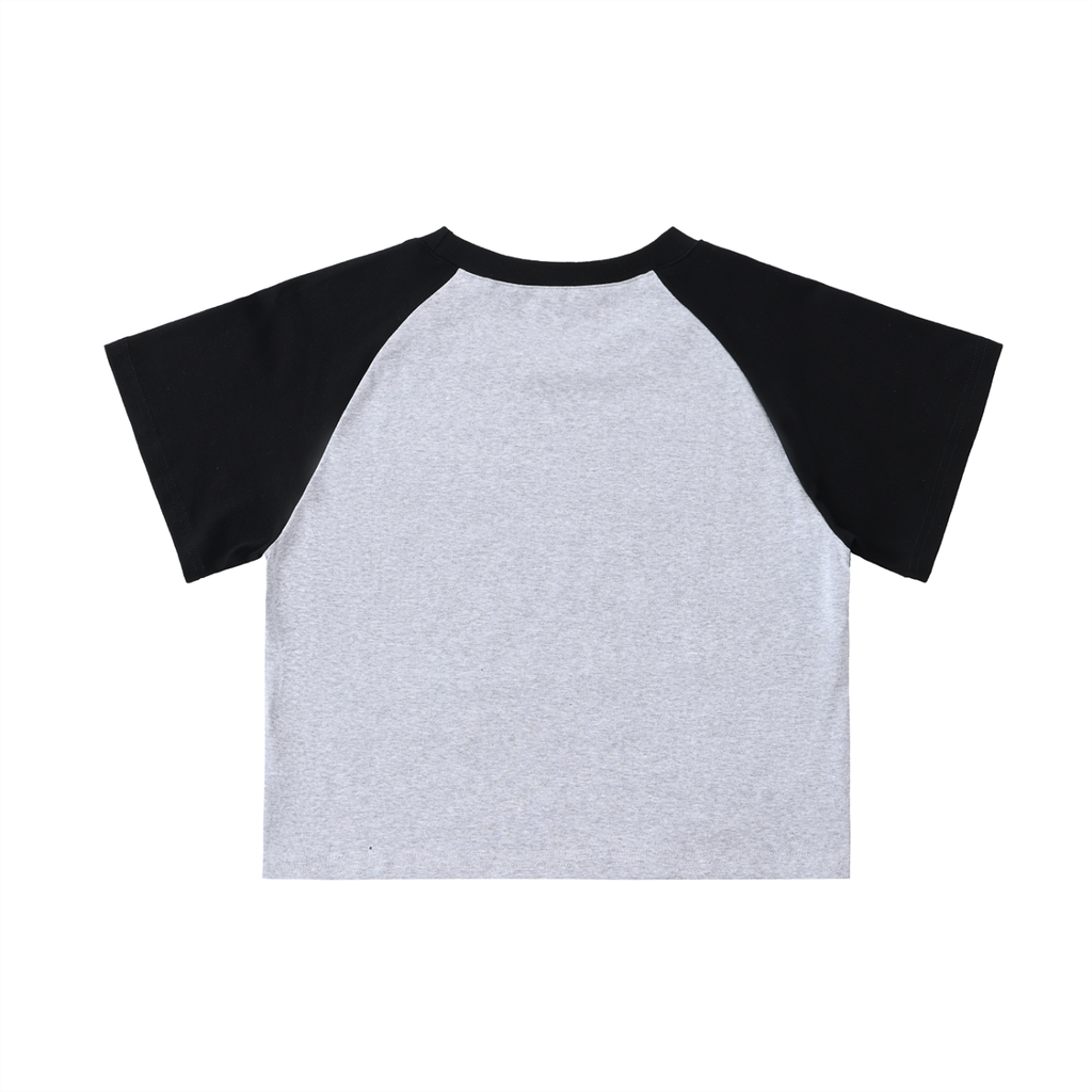Womens Clarity  Raglan Sleeve Crop Top