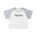 Womens Clarity  Raglan Sleeve Crop Top