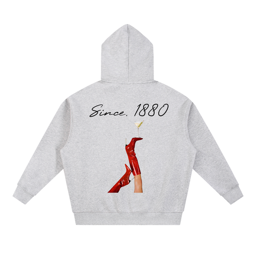 Clarity Martini Oversized Boxy Fit Fleece Hoodie