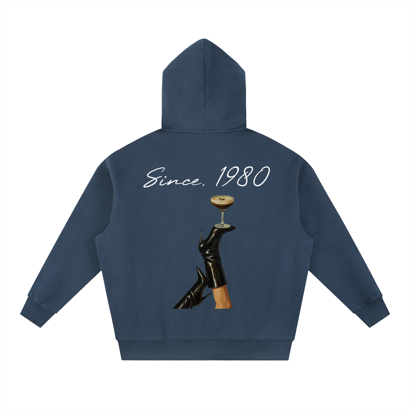 Clarity Espresso Martini Oversized Boxy Fit Fleece Hoodie
